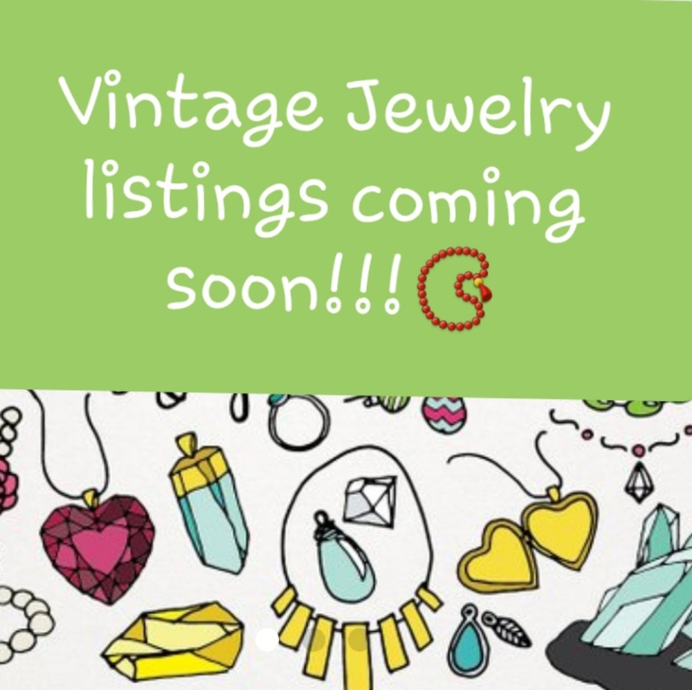 Vintage costume jewelry listings are...